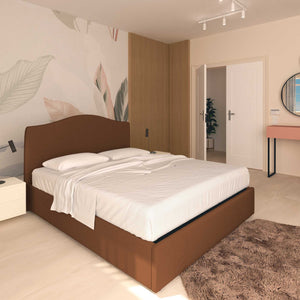 Lit coffre une place et demie en tissu Vittoria