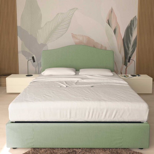 Lit coffre simple en tissu Vittoria