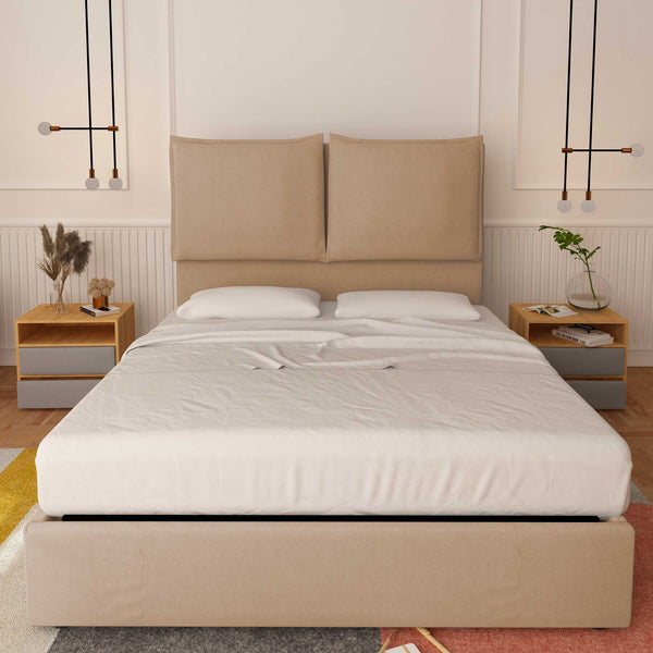 King size / queen size bed without container in Diana XL fabric