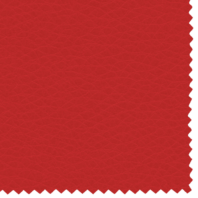 Baldiflex letto contenitore singolo in ecopelle sfoderabile Rossano rosso closeup