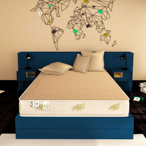 Baldiflex materasso in memory e poliuretano rivestimento in 100% cotone fronte