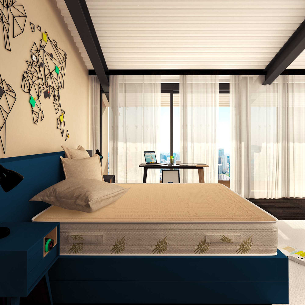 Baldiflex materasso in memory e poliuretano rivestimento in 100% cotone fronte