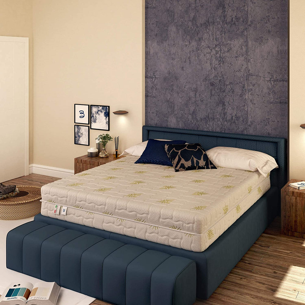 baldiflex materasso in memory bugnato fodera aloe vera sfoderabile da destra