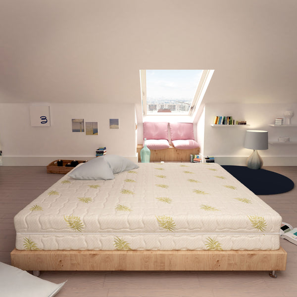 baldiflex materasso in memory bugnato 7 cm fodera aloe vera sfoderabile laterale