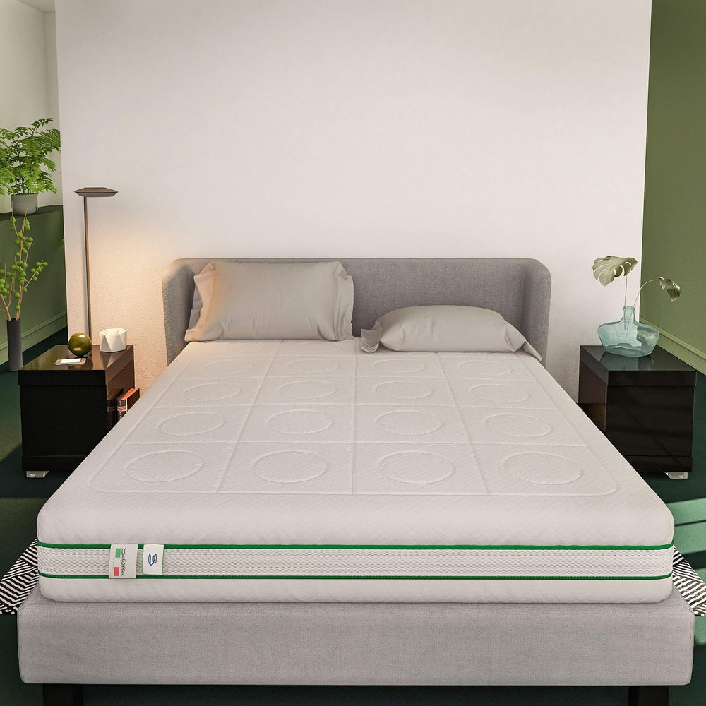 Memory mattress and 800 pocket springs 25 cm high Green Spring