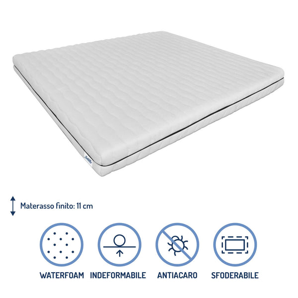 Nuvola 11cm high polyurethane mattress