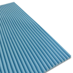 Wave memory topper with differentiated zones