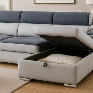 Boretto corner sofa bed with peninsula
