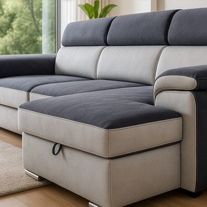 Boretto corner sofa bed with peninsula