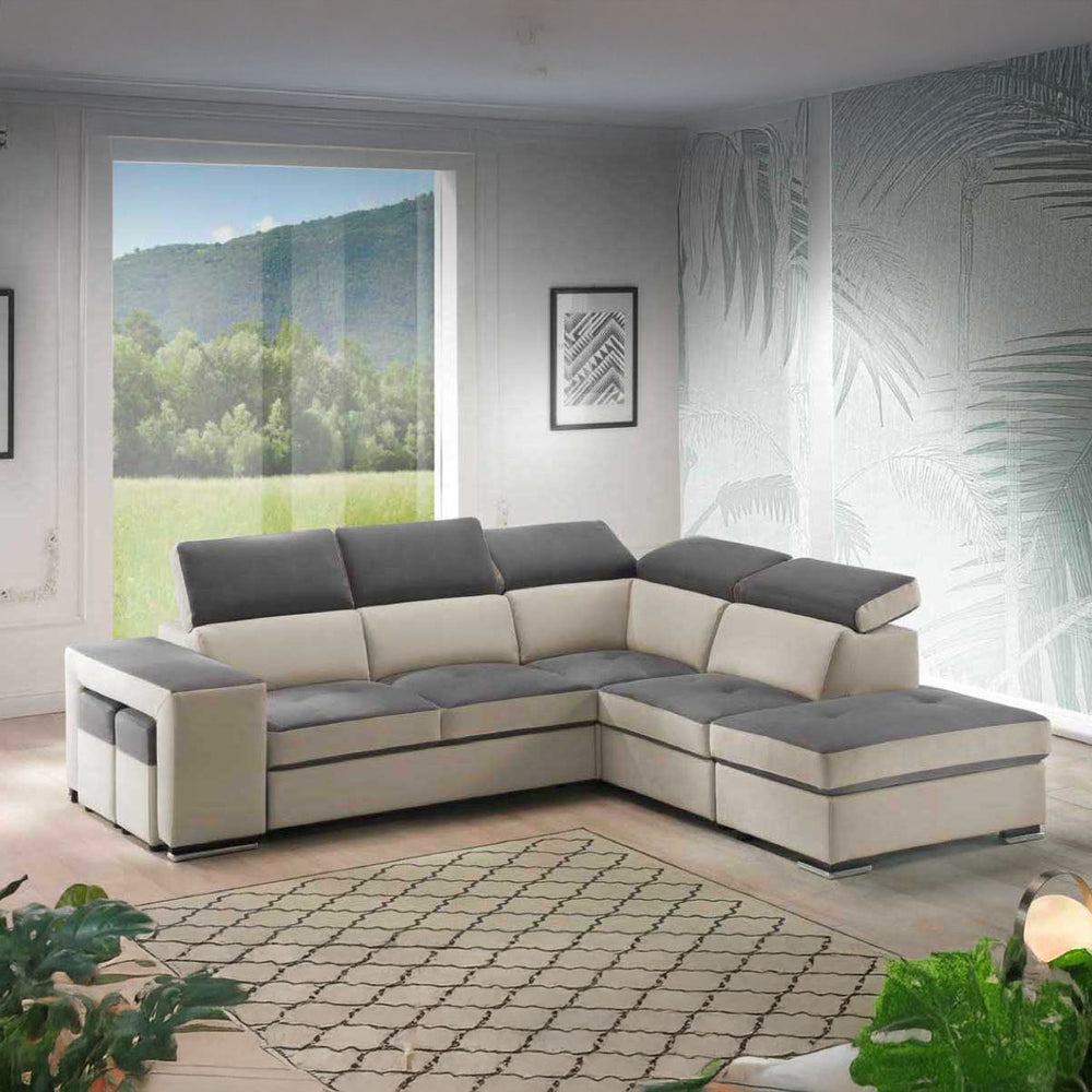 baldiflex divano letto angolare con penisola Ca' del Bosco