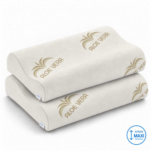 Coppia cuscini cervicale memory Orto Maxi