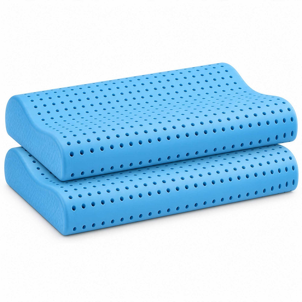coppia cuscini cervicale memory fresh forato