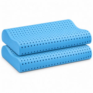 coppia cuscini cervicale memory fresh forato