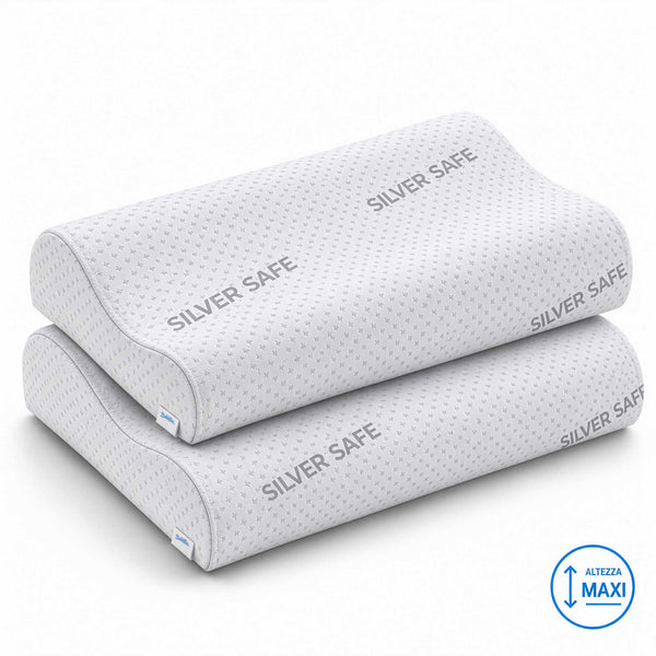Coppia cuscini cervicale memory Orto Maxi