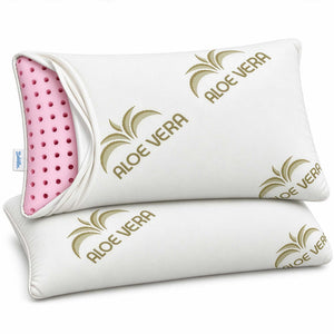 Coppia cuscini memory ecologici Ecoflower
