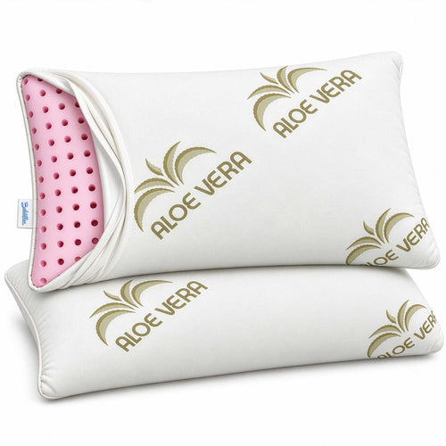 Coppia cuscini memory ecologici Ecoflower