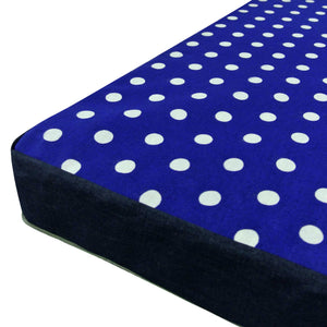 Cuccia cani da interno blu a pois Cuccioletti Berny zip