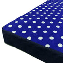 Cuccia cani da interno blu a pois Cuccioletti Berny zip