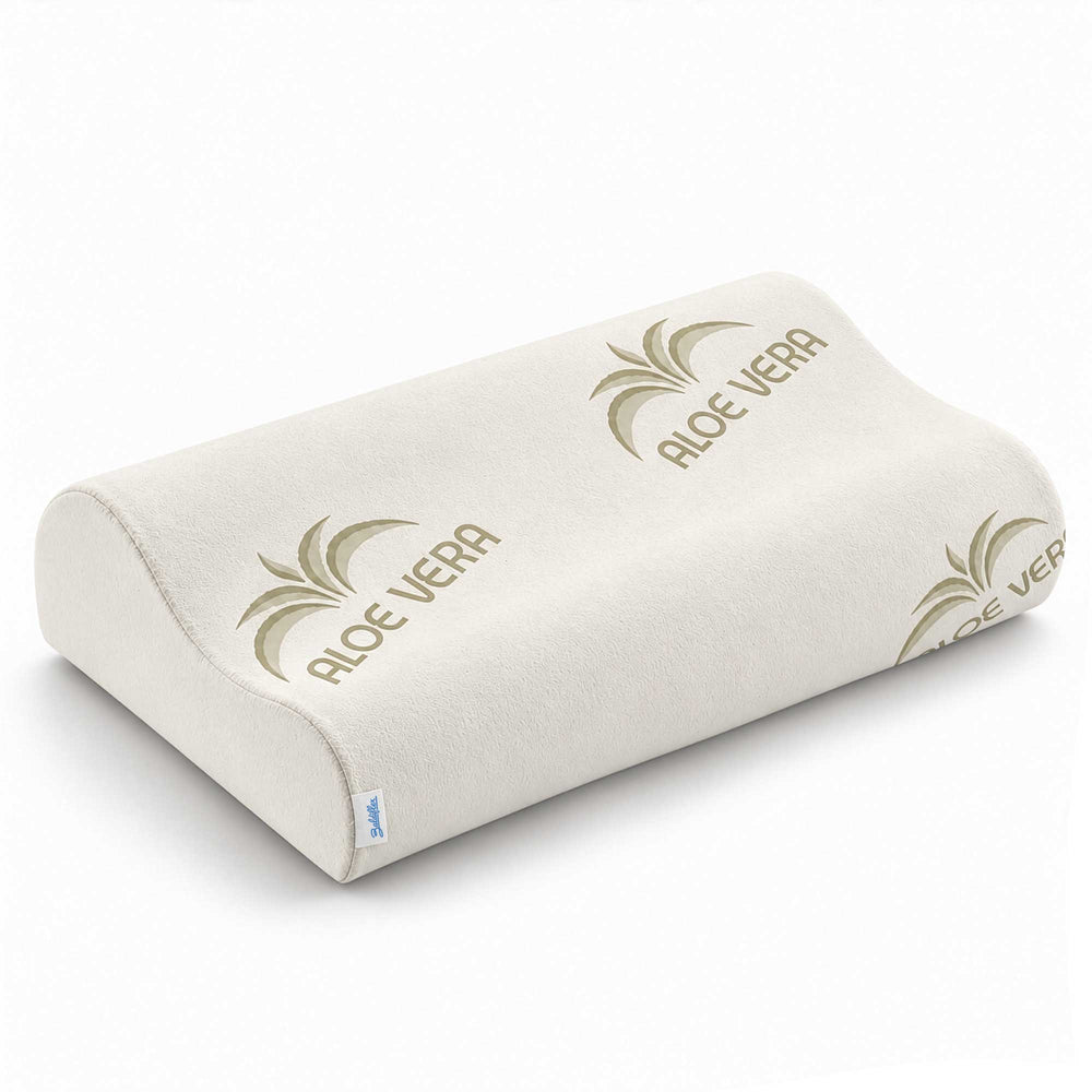 Memory cervical pillow with Aloe vera lining