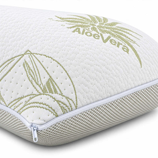 Coppia cuscini saponetta memory con fodera in Aloe 3D