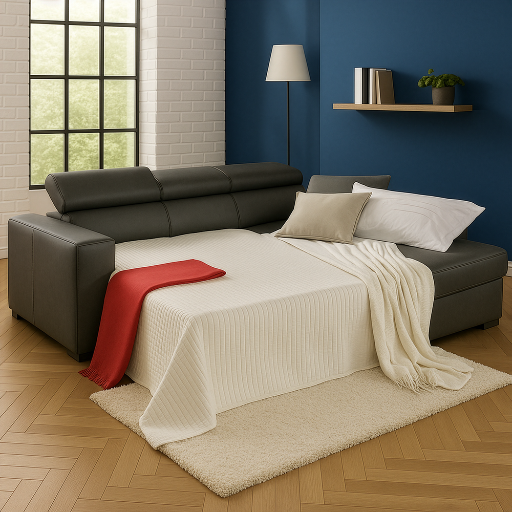 Divano letto angolare con penisola Bari