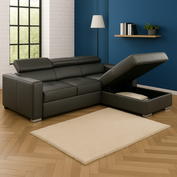 Bari corner sofa bed with peninsula