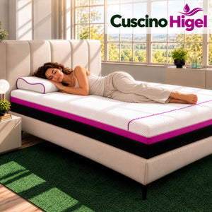Cuscino cervicale memory e gel Higel