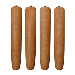 Gambe in legno per rete letto confezione 4 pezzi