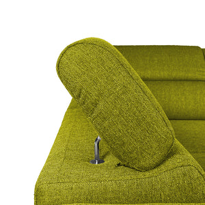 Divano letto angolare con due cubi pouf Gregory