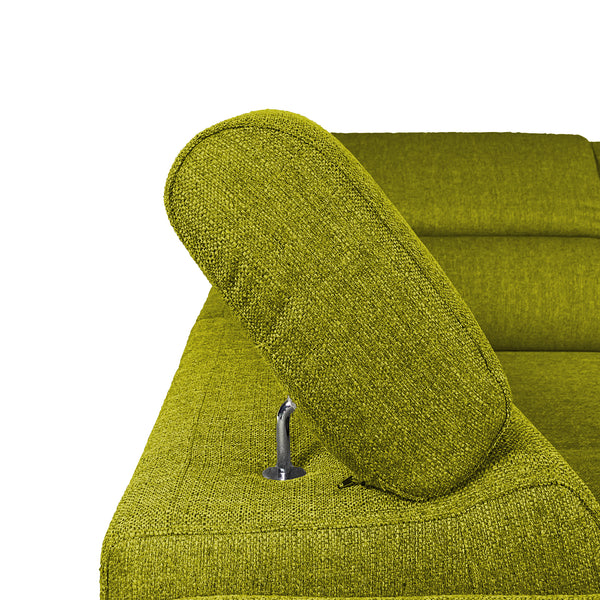 Divano letto angolare con due cubi pouf Gregory