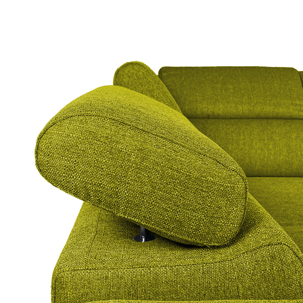 Divano letto angolare con due cubi pouf Gregory