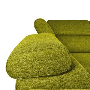 Divano letto angolare con due cubi pouf Gregory