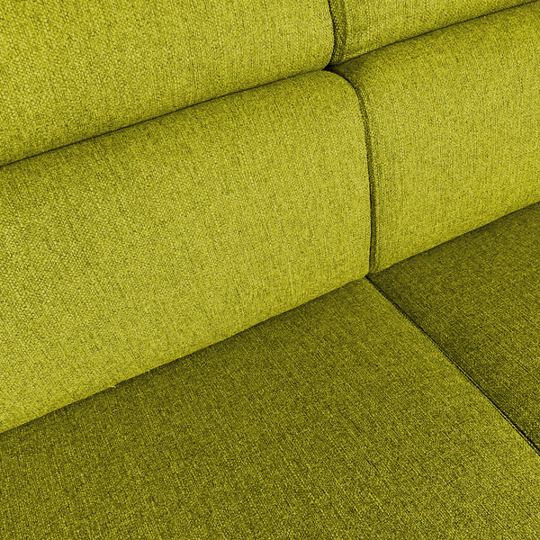 Divano letto angolare con due cubi pouf Gregory