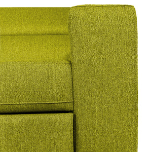 Divano letto angolare con due cubi pouf Gregory