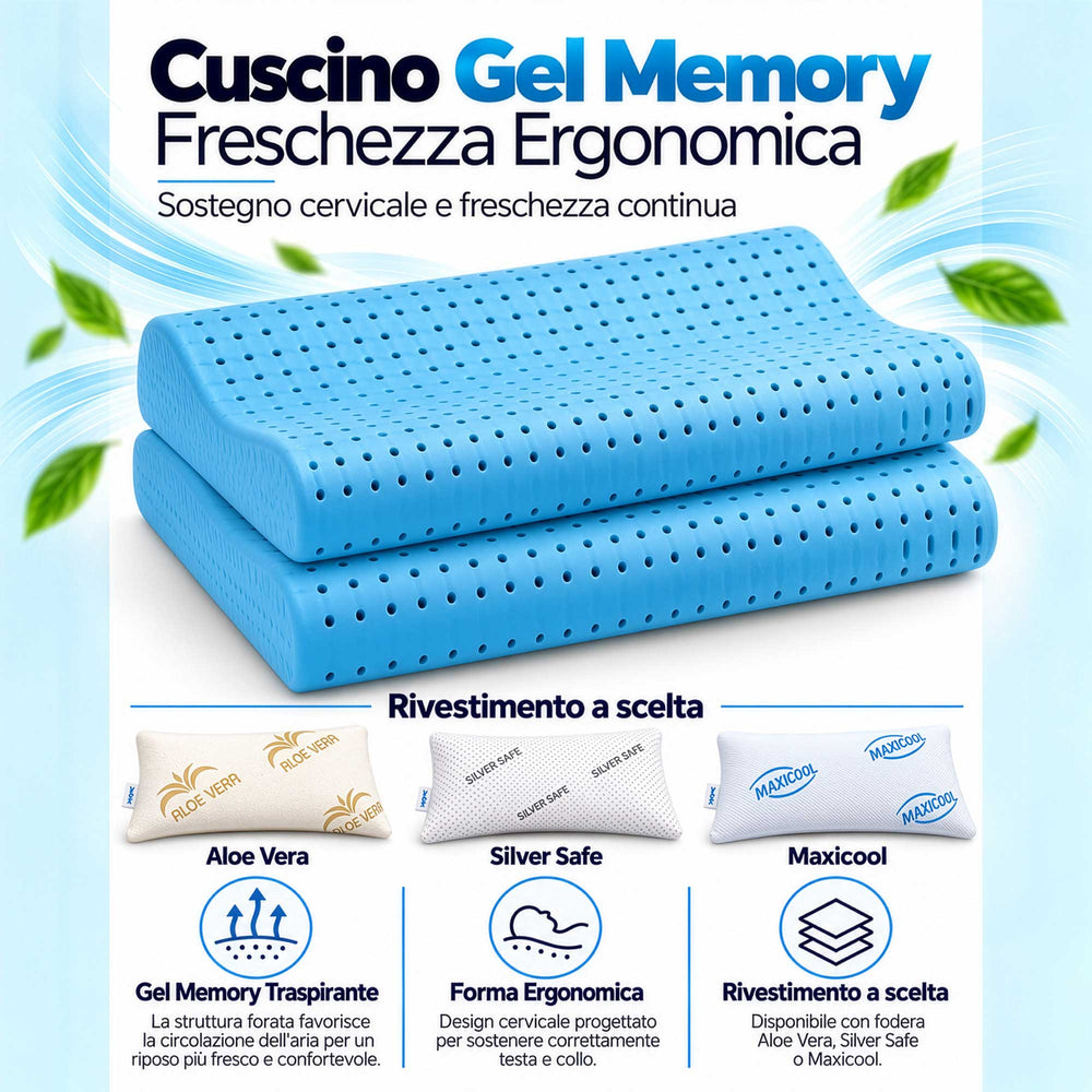cuscino cervicale memory fresh forato