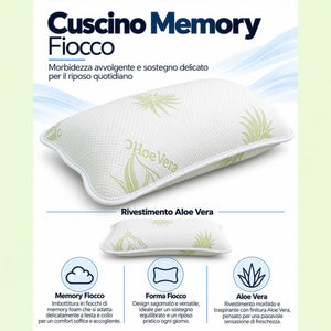 Coppia cuscini memory Fiocco