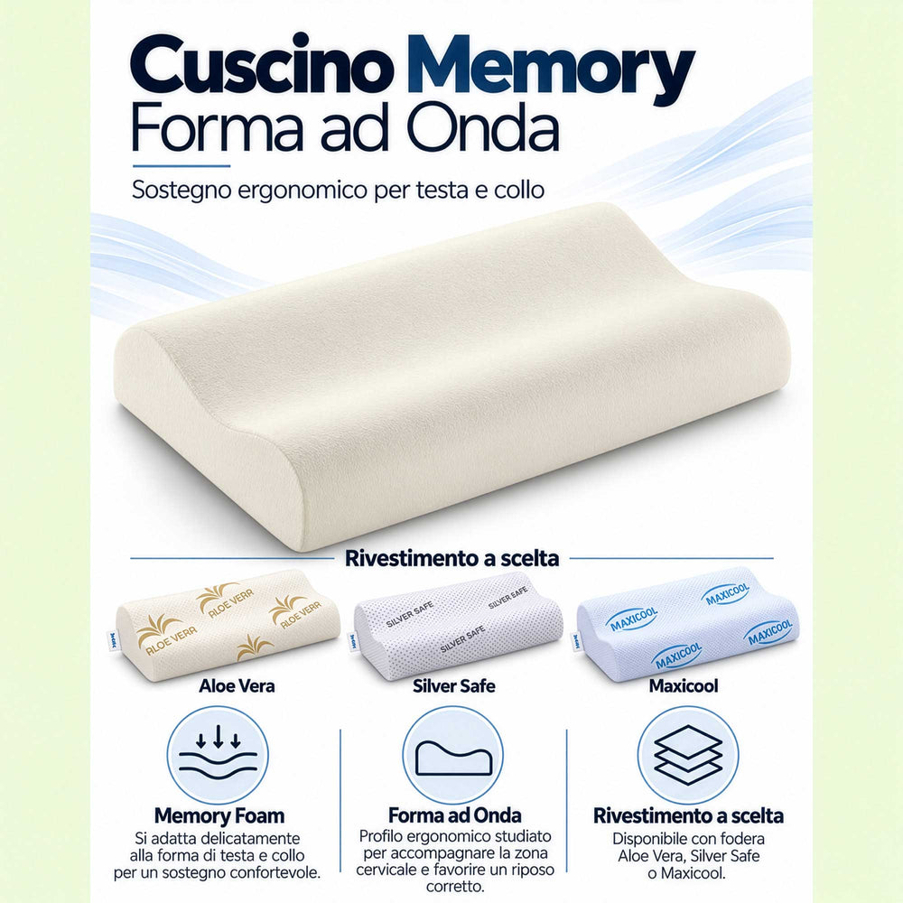 Cuscino cervicale memory Orto Maxi