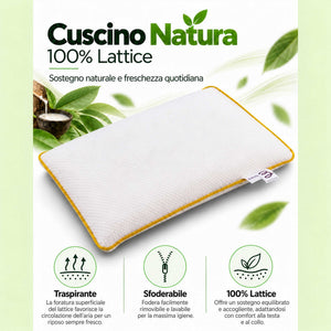 infografica cuscino memory natura baldiflex