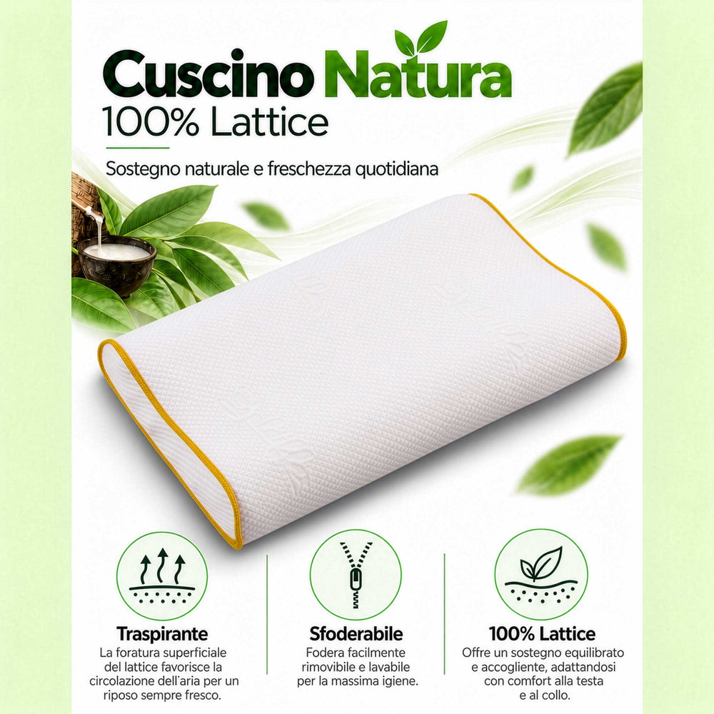 Cuscino cervicale in lattice Natura - Baldiflex
