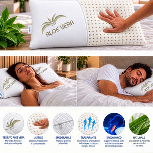 ingografica cuscino lattice saponetta fodera aloe vera