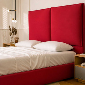 Letto contenitore matrimoniale in tessuto Licia XL