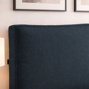 Letto contenitore in tessuto sfoderabile Malika