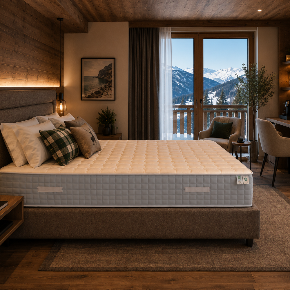 Materasso ignifugo 800 molle insacchettate alto 22 cm Luxury Hotel