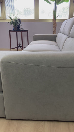 Canapé-lit d'angle avec méridienne Rachel