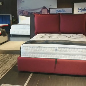 Lit coffre king size / queen size en tissu Licia XL