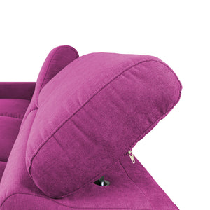 Canapé-lit d'angle avec méridienne Rachel