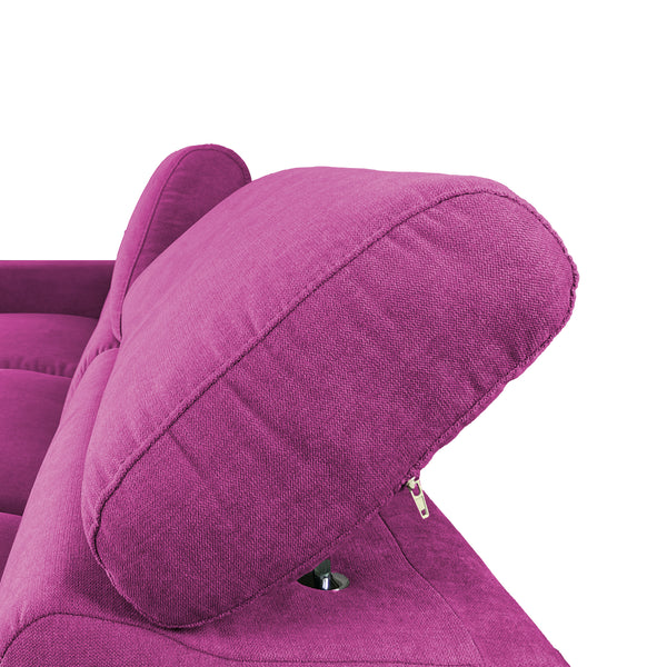 Canapé-lit d'angle avec méridienne Rachel