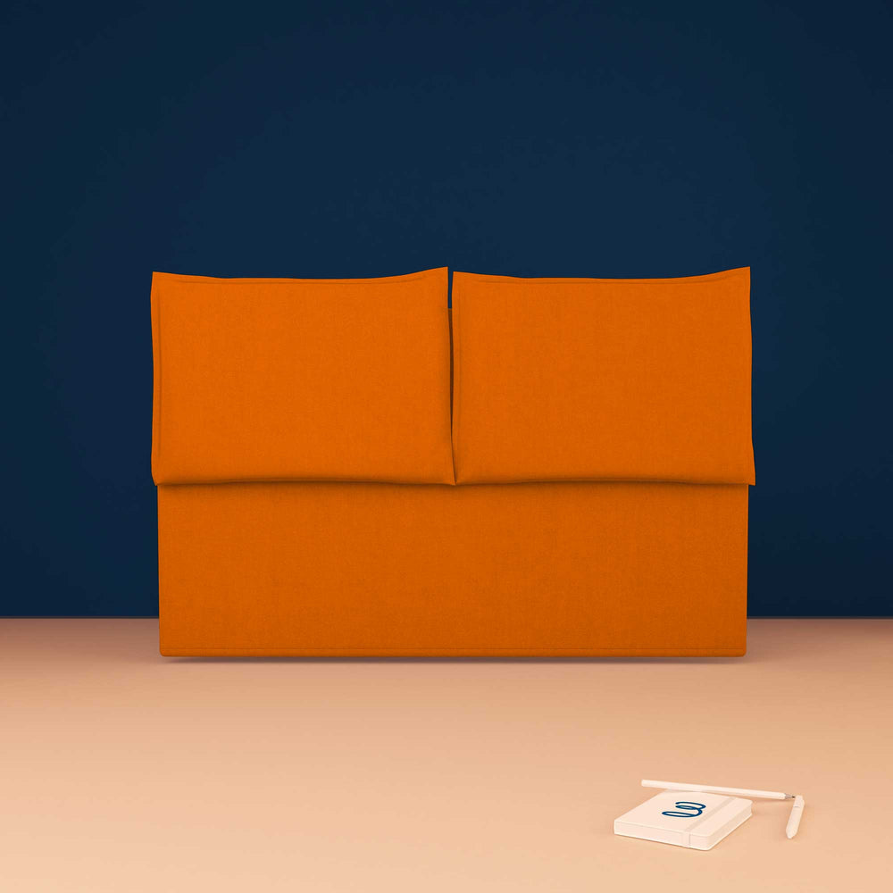 baldiflex testata letto king size ecopelle arancione Licia