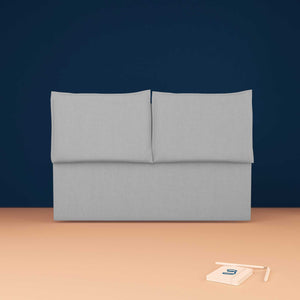 baldiflex testata letto matrimoniale ecopelle grigio chiaro Licia