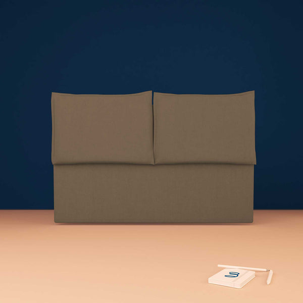 baldiflex testata letto matrimoniale ecopelle grigio talpa Licia